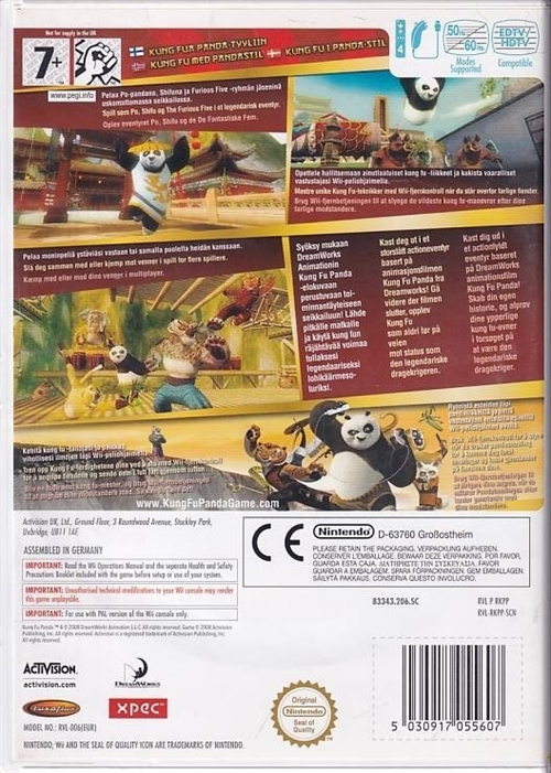 Kung Fu Panda - Nordisk version - Nintendo Wii (B Grade) (Genbrug)